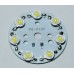 LED High Power 7x1W  พร้อมฐาน แสงสีขาว ความสว่าง 680-750 LM  (Taiwan Chip) อายุการใช้งาน 50,000 ชม.